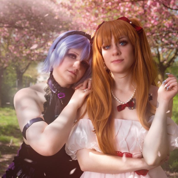 Rei & Asuka (Neon Genesis Evangelion)