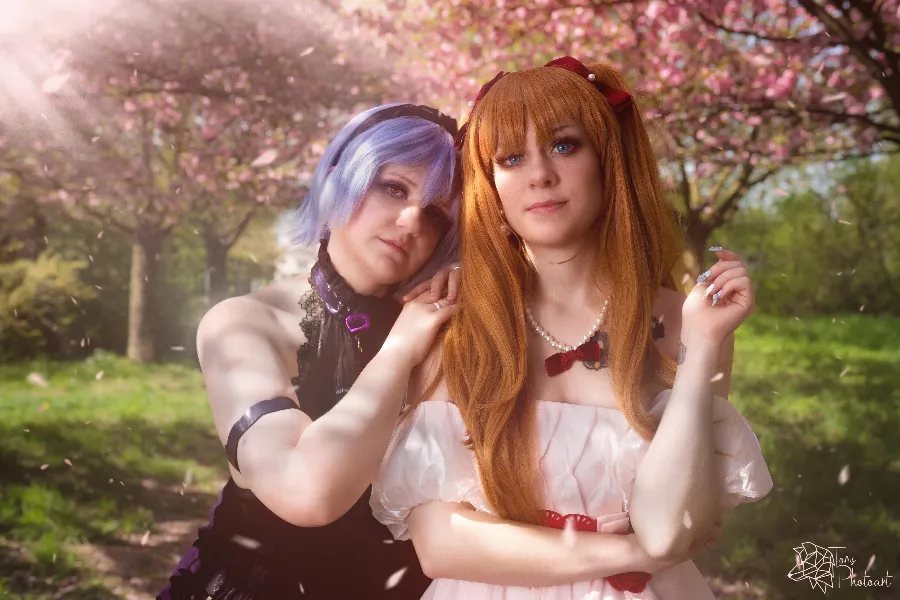 Rei & Asuka (Neon Genesis Evangelion)