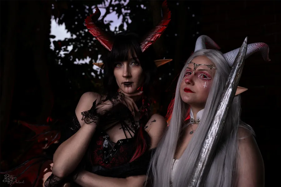 Light and dark demon OCs